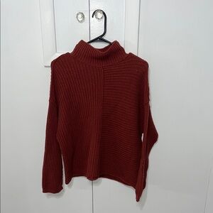 Sonoma Women's Burgundy Turtleneck Sweater